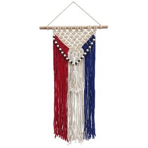 Americana Patriotic Macrame Wall Decor